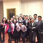 With my team at the annual business forum while I was the co-president of Asian Business Society at Stern